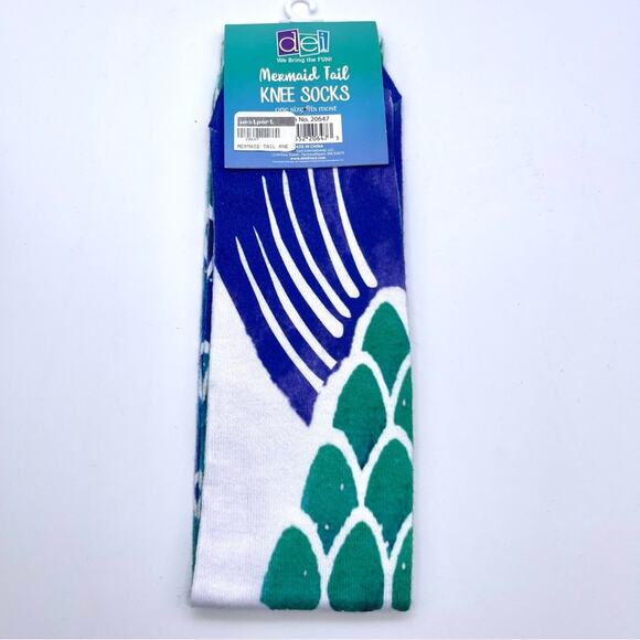 DEI Mermaid Tail Women's Knee Socks - One Size Fits Most - NWT - Picture 6 of 8
